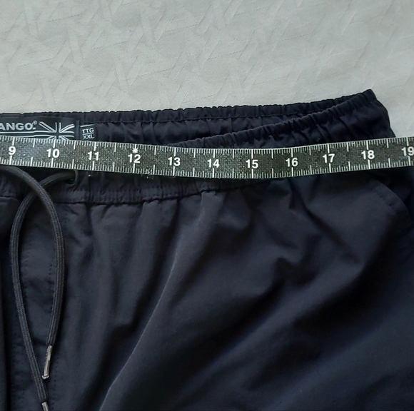 Kangol Men Trunks Board Swim Shorts XXL Black Tonal Cargo Swimwear Drawstring - Picture 7 of 9